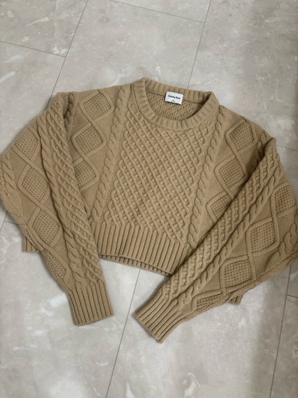 Aritzia Sunday Best Peggy Cropped Sweater size XS
